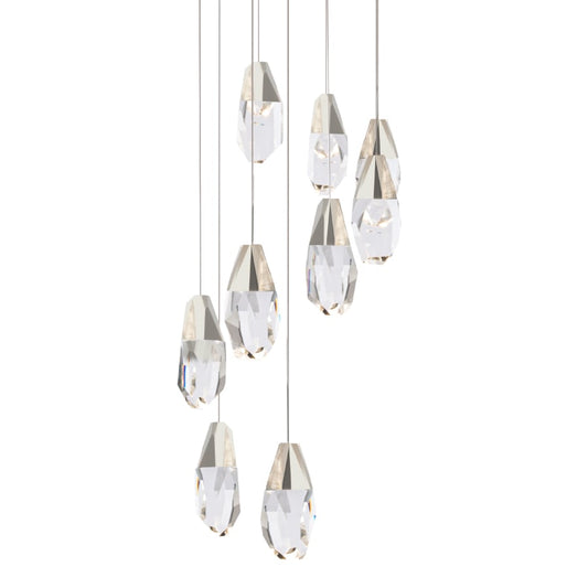 Schonbek Beyond Martini 9 Light 17" Wide LED Clear Optic Crystal Pendant