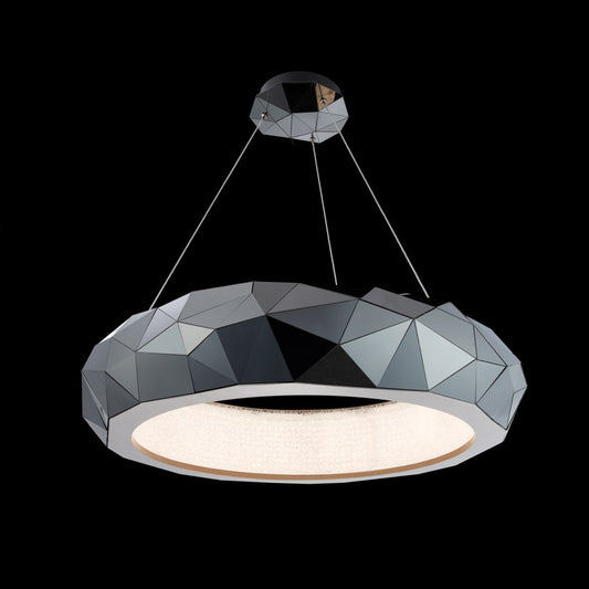 Schonbek Beyond Mosaic 31" Wide Switchable Color Temperature LED Crystal Accented Drum Pendant