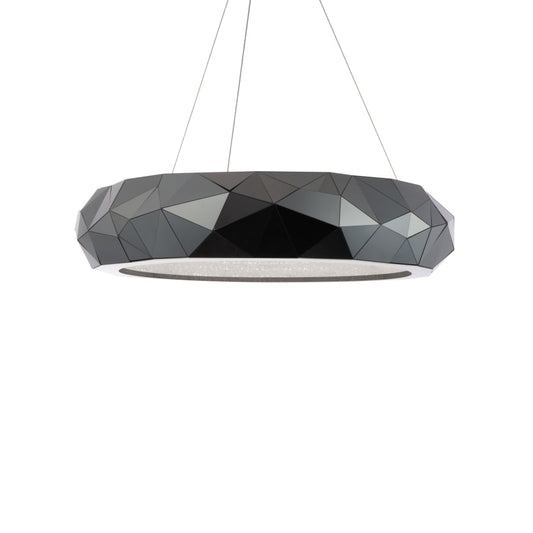 Schonbek Beyond Mosaic 31" Wide Switchable Color Temperature LED Crystal Accented Drum Pendant