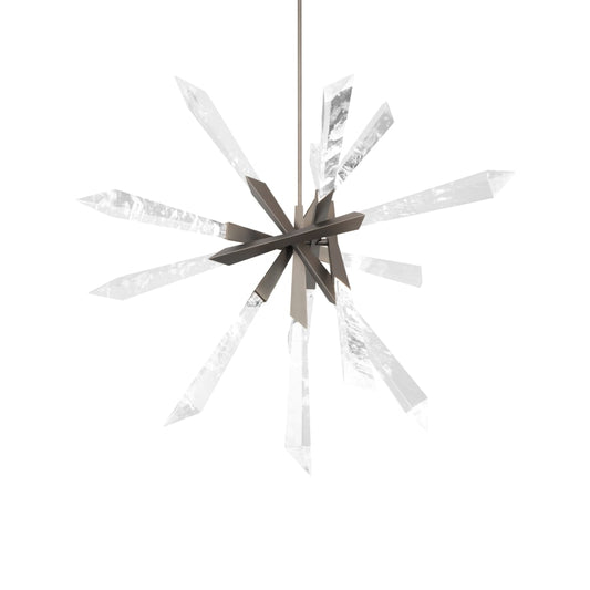 Schonbek Beyond Solitude 36" Wide Switchable Color Temperature LED Quartz Crystal Pendant