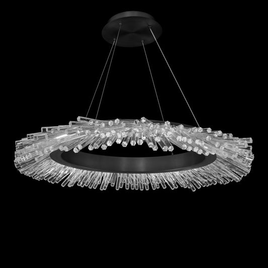 Schonbek Beyond Benediction 37" Wide LED Crystal Ring Chandelier with Clear Optic Crystal