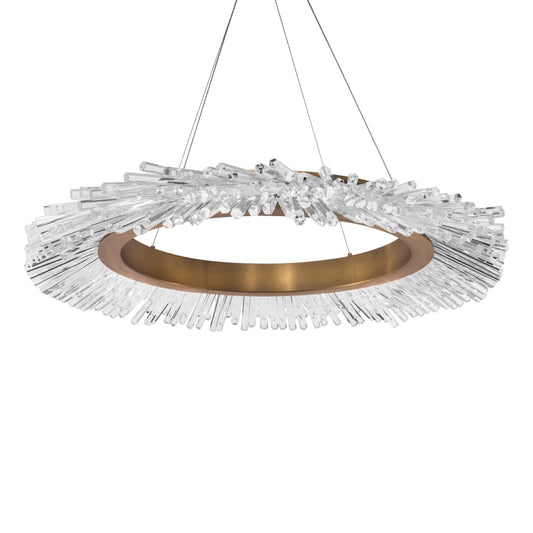 Schonbek Beyond Benediction 37" Wide LED Crystal Ring Chandelier with Clear Optic Crystal