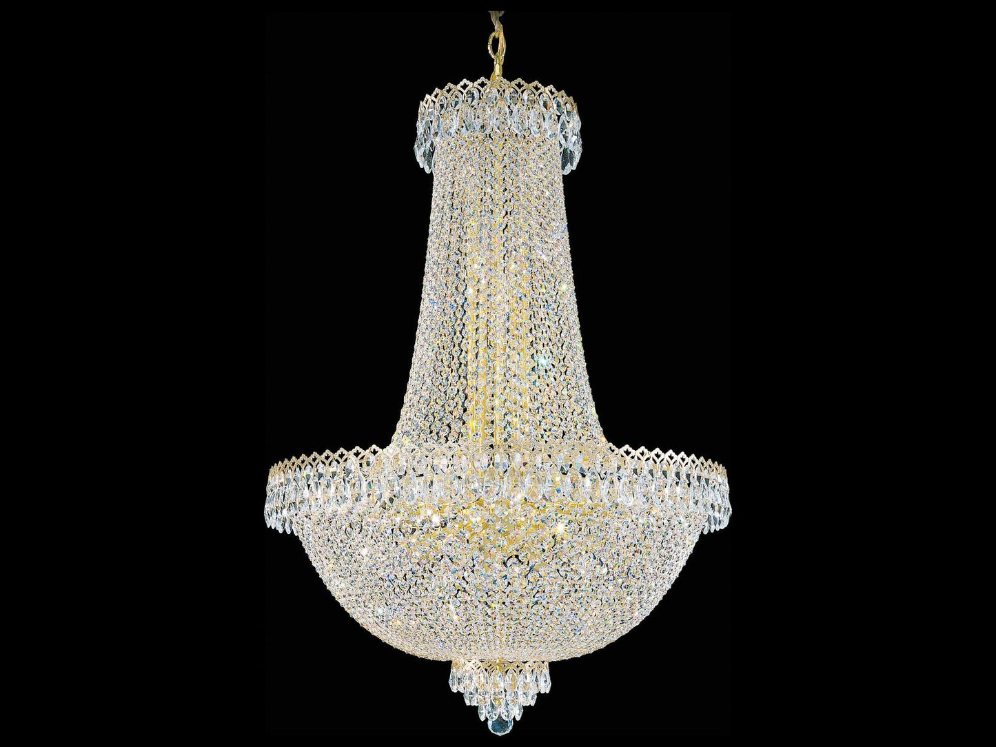 Schonbek Camelot 31-Light Gold Crystal Empire Chandelier