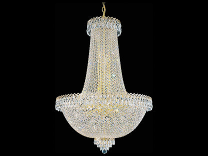 Schonbek Camelot 31-Light Gold Crystal Empire Chandelier