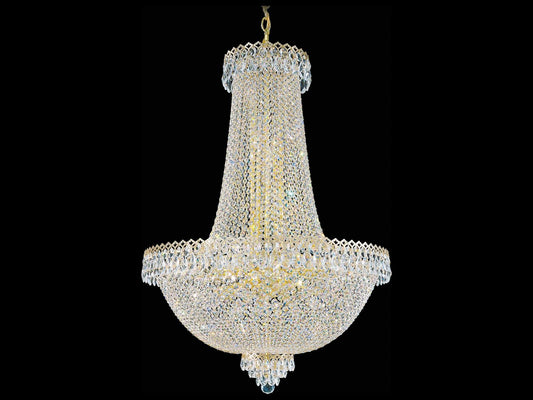 Schonbek Camelot 31-Light Gold Crystal Empire Chandelier