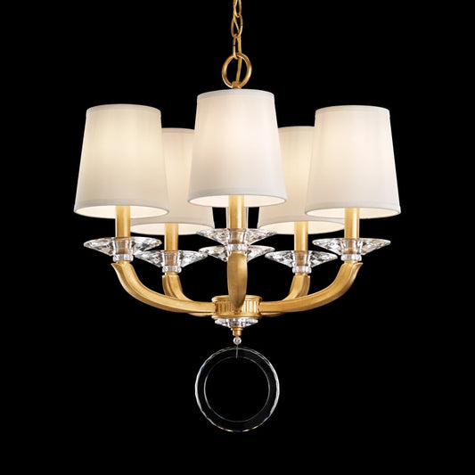 Schonbek Emilea 5 Light 20" Wide Crystal Mini Chandelier with Clear Swarovski Optic Crystals