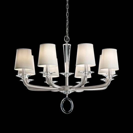 Schonbek Emilea 8 Light 33" Wide Crystal Chandelier with Clear Swarovski Optic Crystals