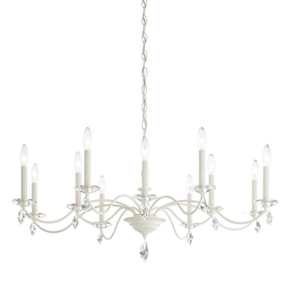 Schonbek Modique 12 Light 40" Wide Crystal Chandelier with Clear Swarovski Heritage Crystals