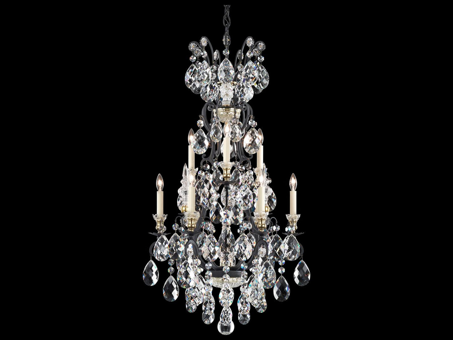 Schonbek 10-Light Renaissance Candelabra Chandelier