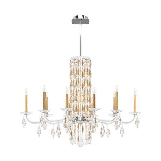 Schonbek Sarella 10 Light 41" Wide Crystal Chandelier with Heritage Crystals