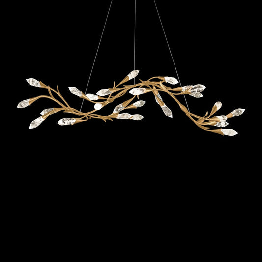 Schonbek Secret Garden 57" Wide LED Crystal Linear Chandelier