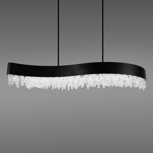 Schonbek Soleil 47" Wide LED Crystal Linear Chandelier