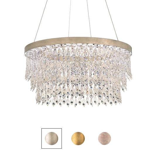 Schonbek Pavona 36" Wide LED Crystal Drum Chandelier