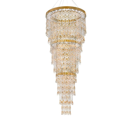 Schonbek Pavona 9 Light 36" Wide LED Crystal Pendant