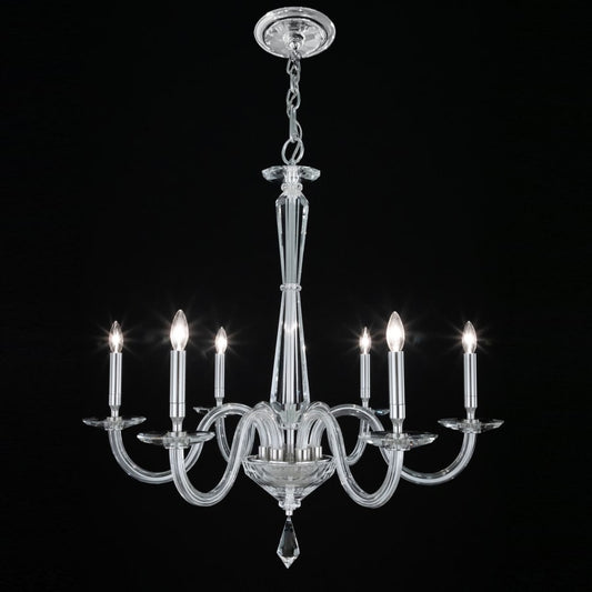 Schonbek Habsburg 6 Light 30" Wide Taper Candle Style Chandelier
