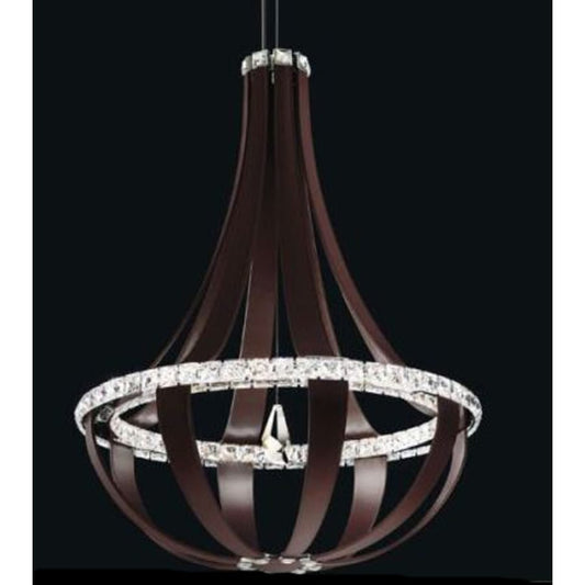 Schonbek Empire 27" Wide LED Crystal Pendant with Clear Swarovski Crystals