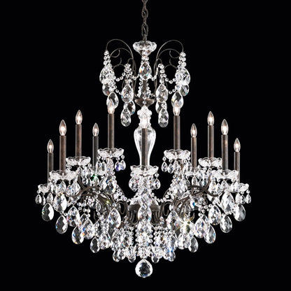 Schonbek Sonatina 14 Light 35" Wide Crystal Chandelier with Clear Swarovski Heritage Crystals