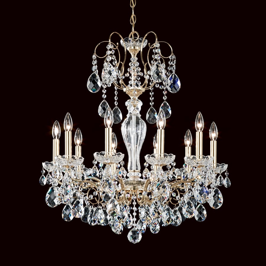 Schonbek Sonatina 10 Light 25-1/2" Wide Crystal Chandelier with Heritage Crystals