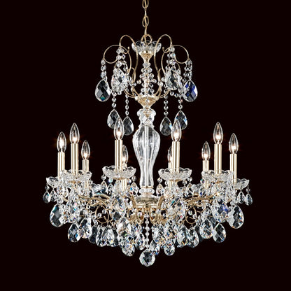 Schonbek Sonatina 10 Light 25-1/2" Wide Crystal Chandelier with Heritage Crystals