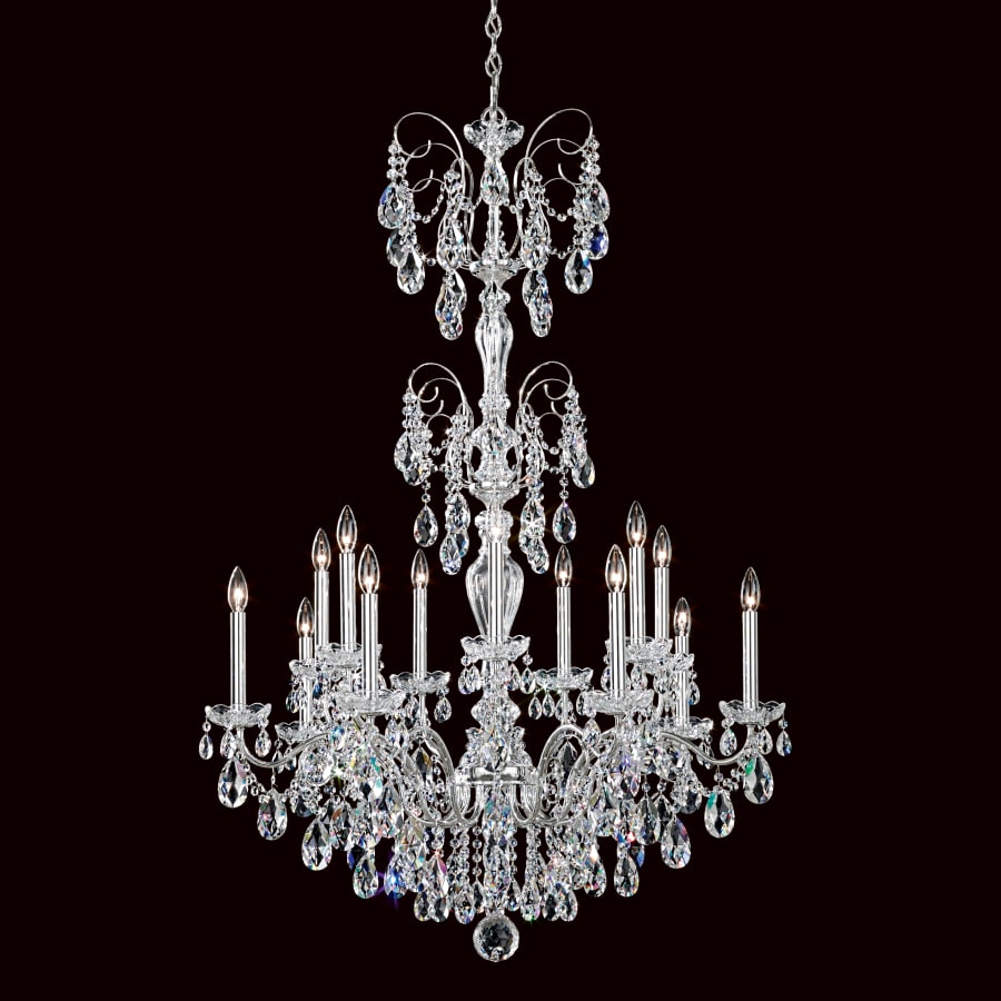 Schonbek Sonatina 14 Light 35" Wide Crystal Chandelier with Clear Swarovski Heritage Crystals