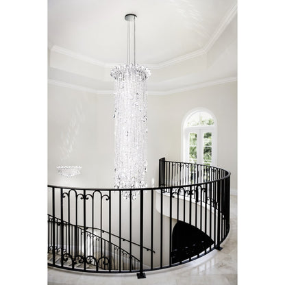 Schonbek Trilliane Strands 4 Light 10-1/2" Tall Flush Mount Ceiling Fixture with Heritage Crystals