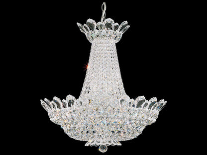 Schonbek Trilliane 24-Light Chandelier with Clear Heritage Crystal in Silver