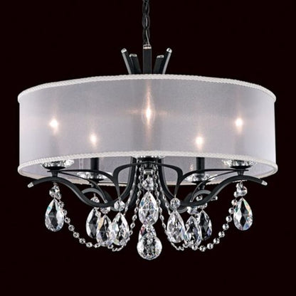 Schonbek Vesca 5 Light 24" Wide Crystal Chandelier with Clear Swarovski Heritage Crystals