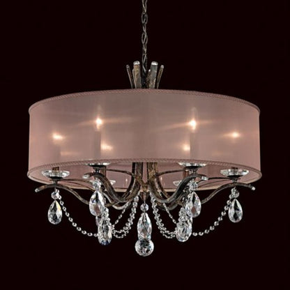 Schonbek Vesca 6 Light 28" Wide Crystal Chandelier with Clear Swarovski Heritage Crystals