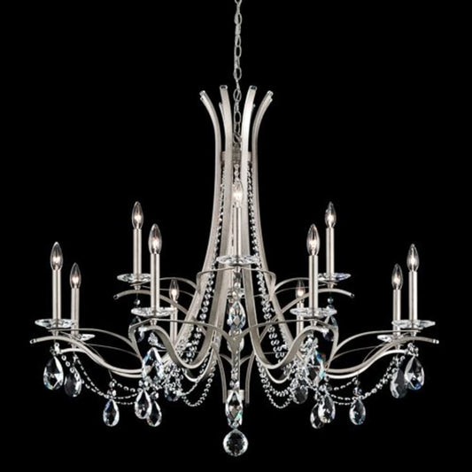 Schonbek Vesca 12 Light 45" Wide Crystal Pendant with Heritage Crystals