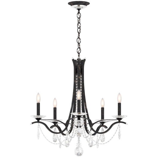 Schonbek Vesca 5 Light 29" Wide Crystal Chandelier with Heritage Crystals