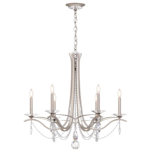 Schonbek Vesca 6 Light 33" Wide Crystal Chandelier with Heritage Crystals