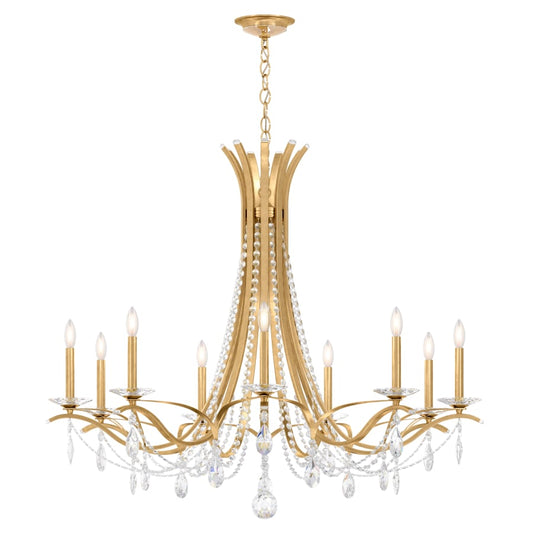 Schonbek Vesca 9 Light 45" Wide Crystal Chandelier with Heritage Crystals