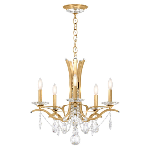 Schonbek Vesca 5 Light 23" Wide Crystal Chandelier with Heritage Crystals