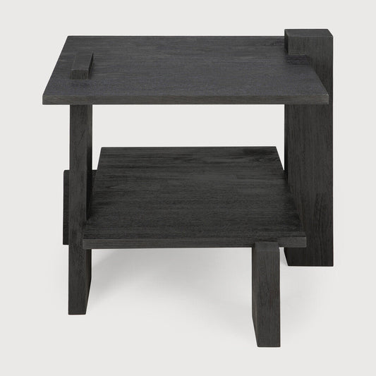 Teak Abstract Side Table