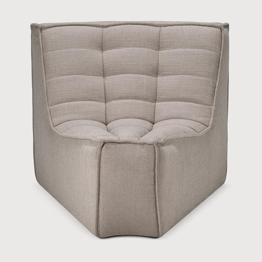 N701 45° Round Corner Sofa - Ecru