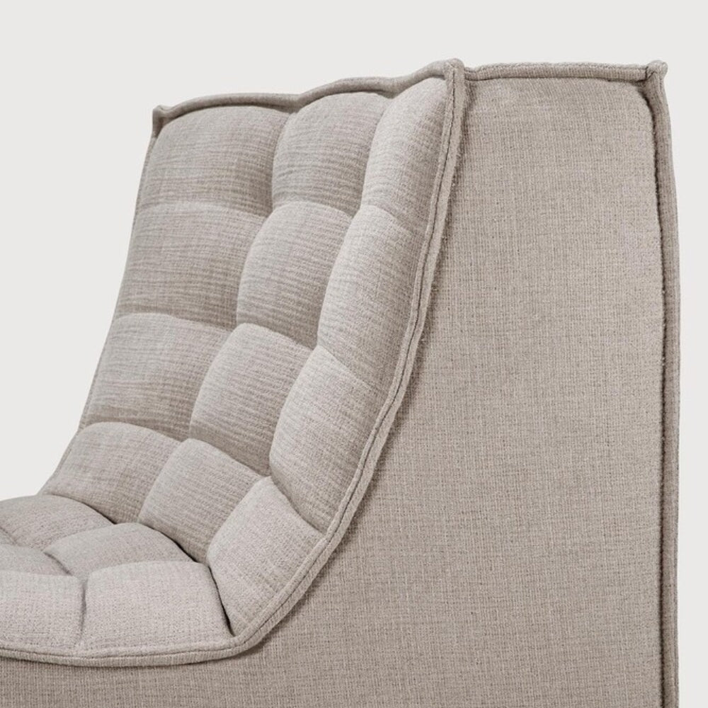 N701 45° Round Corner Sofa - Ecru