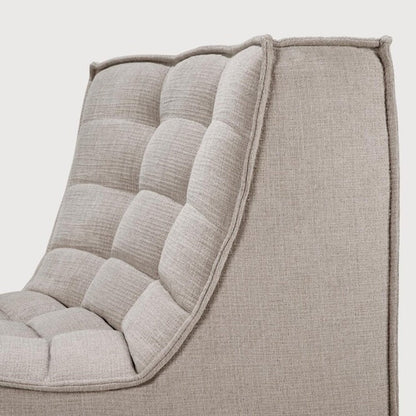 N701 45° Round Corner Sofa - Ecru
