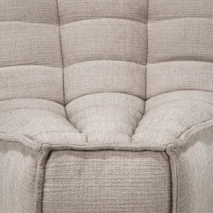 N701 45° Round Corner Sofa - Ecru