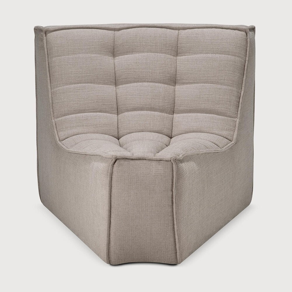 N701 45° Round Corner Sofa - Ecru