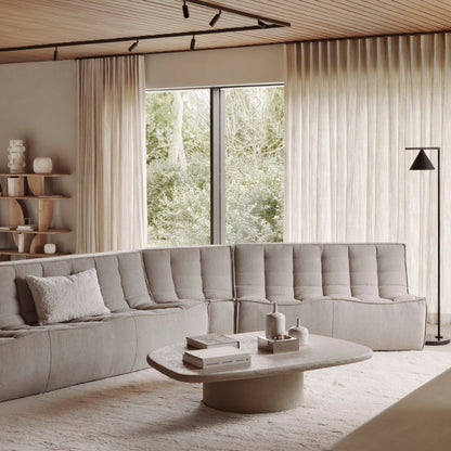 N701 45° Round Corner Sofa - Ecru