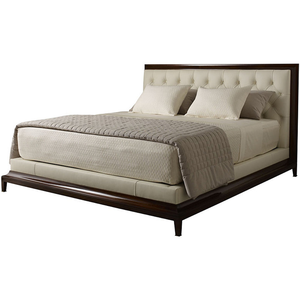Moderne Tufted Platform Bed
