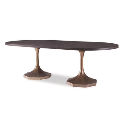 Blake Gold Pedestal Dining Table
