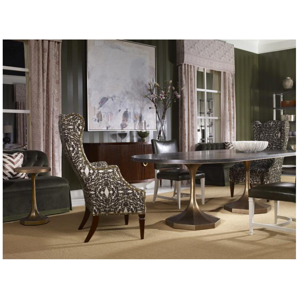 Blake Gold Pedestal Dining Table