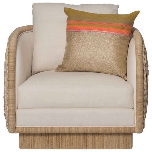 Coastal Braided Swivel Lounge Chair
