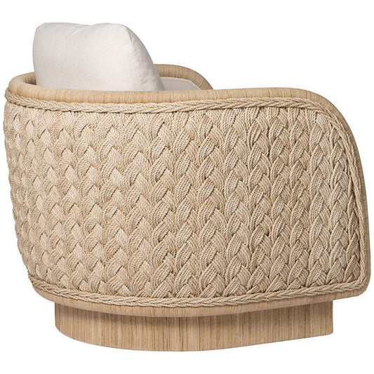 Coastal Braided Swivel Lounge Chair