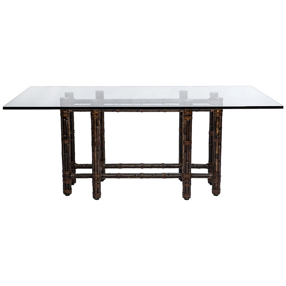Rectangular Dining Table in Black Bamboo