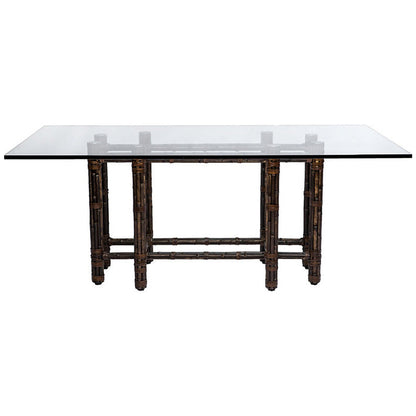 Rectangular Dining Table in Black Bamboo