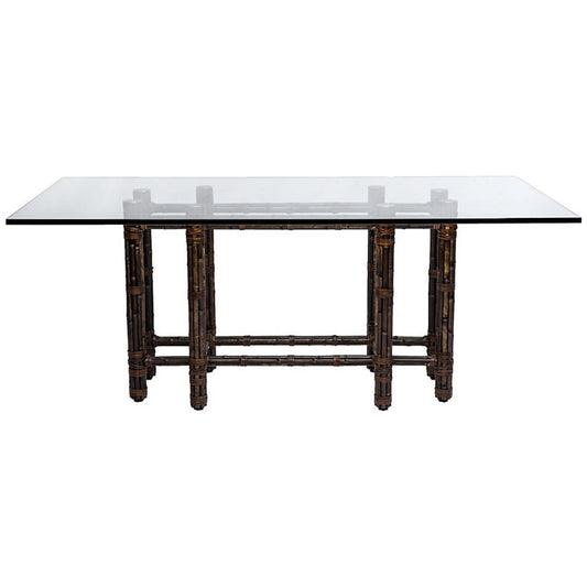 Rectangular Dining Table in Black Bamboo