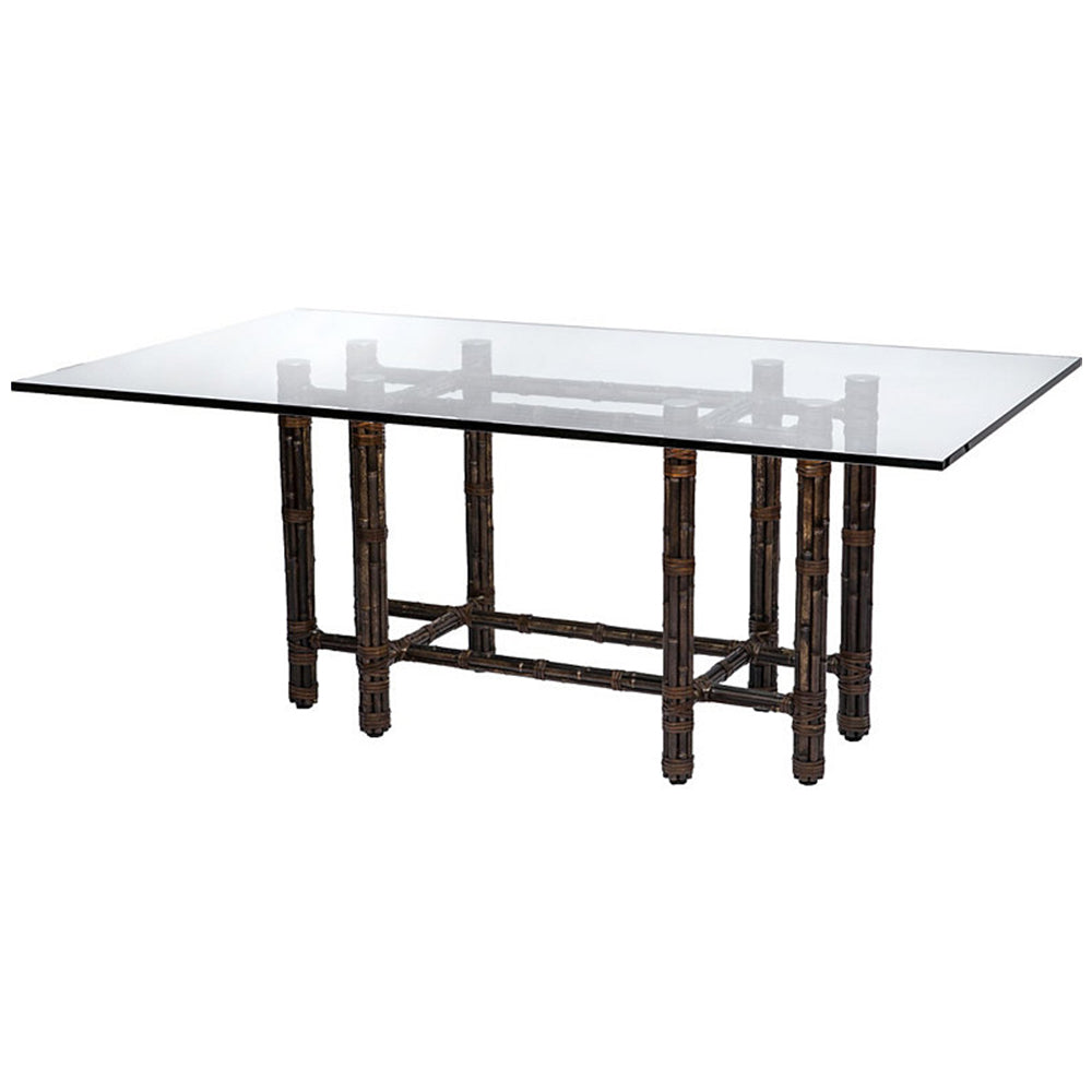 Rectangular Dining Table in Black Bamboo
