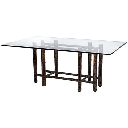 Rectangular Dining Table in Black Bamboo